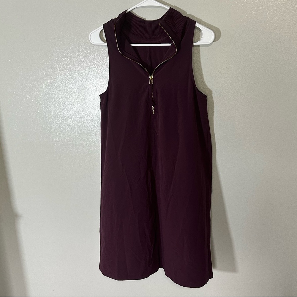 Athleta Sleeveless Purple Dress with Zipper Size XS